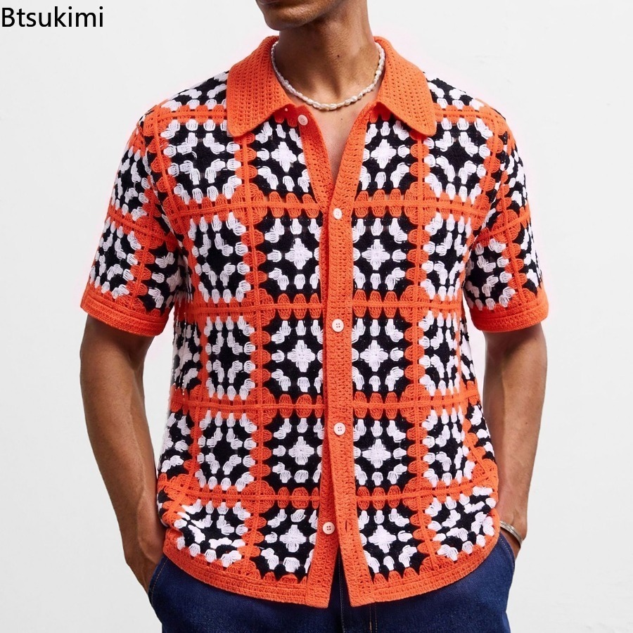 Urban Ethnic Fashion - Nieuwe retro etnische stijl heren breiwerk