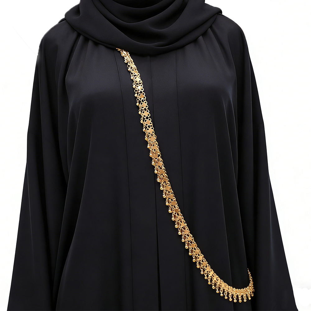 Ethnic Fashion Accessories - Gouden kralen kwastje schouderketting lichaamssieraden Indiase
