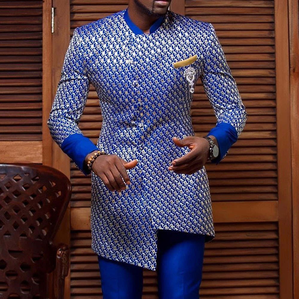 Dashiki Shirt Men - Nationale Stijl Jeugd Staande Kraag Casual