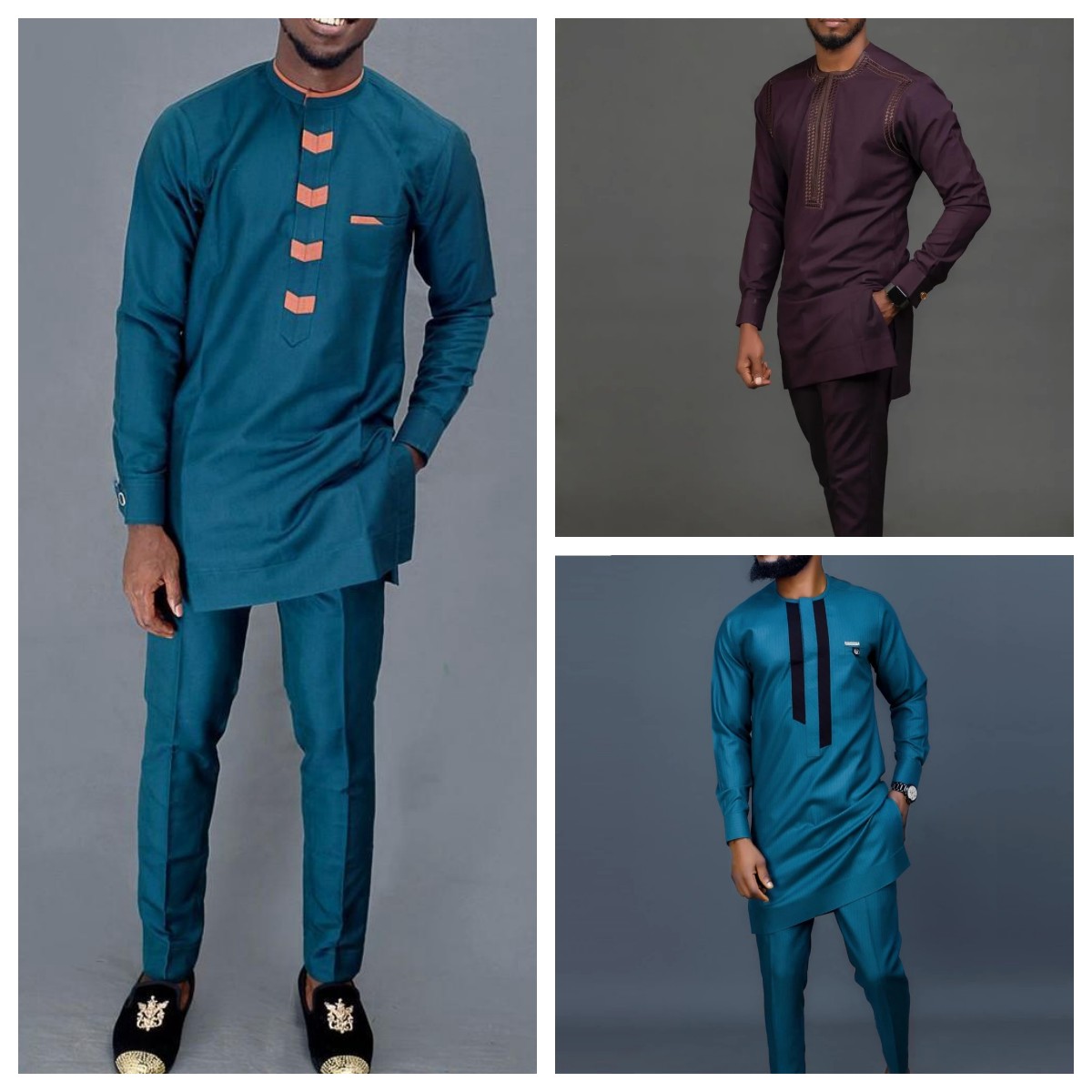 Dashiki Shirt Men - Nieuwe 2-Pc Luxe Afrikaanse Traditionele Herenkleding