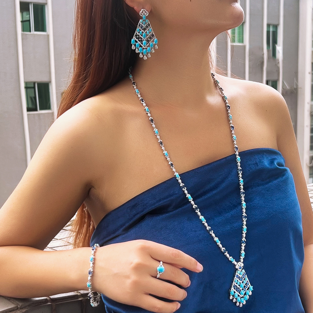 CWWZircons 4 stuks elegante bl - Ethnic Fashion In Dubai recensie en prijs
