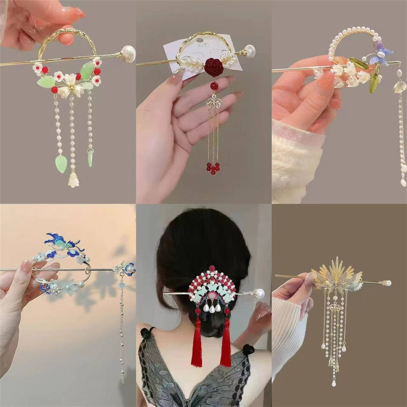 Etnische stijl haarspeld voor  - Ethnic Fashion Accessories recensie en prijs