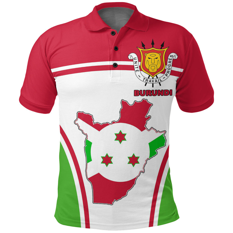 Burundi Vlag Kaart 3d Print Po - Dashiki Shirt Men recensie en prijs