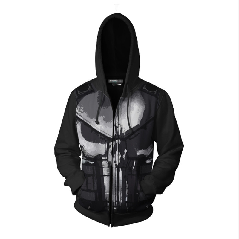 3D-geprinte Punisher hoodie me - Haori Japanese Jacket recensie en prijs
