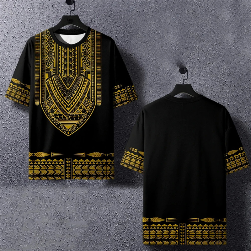 Zomer Harajuku 3d Bedrukte Etn - Dashiki Shirt Men recensie en prijs